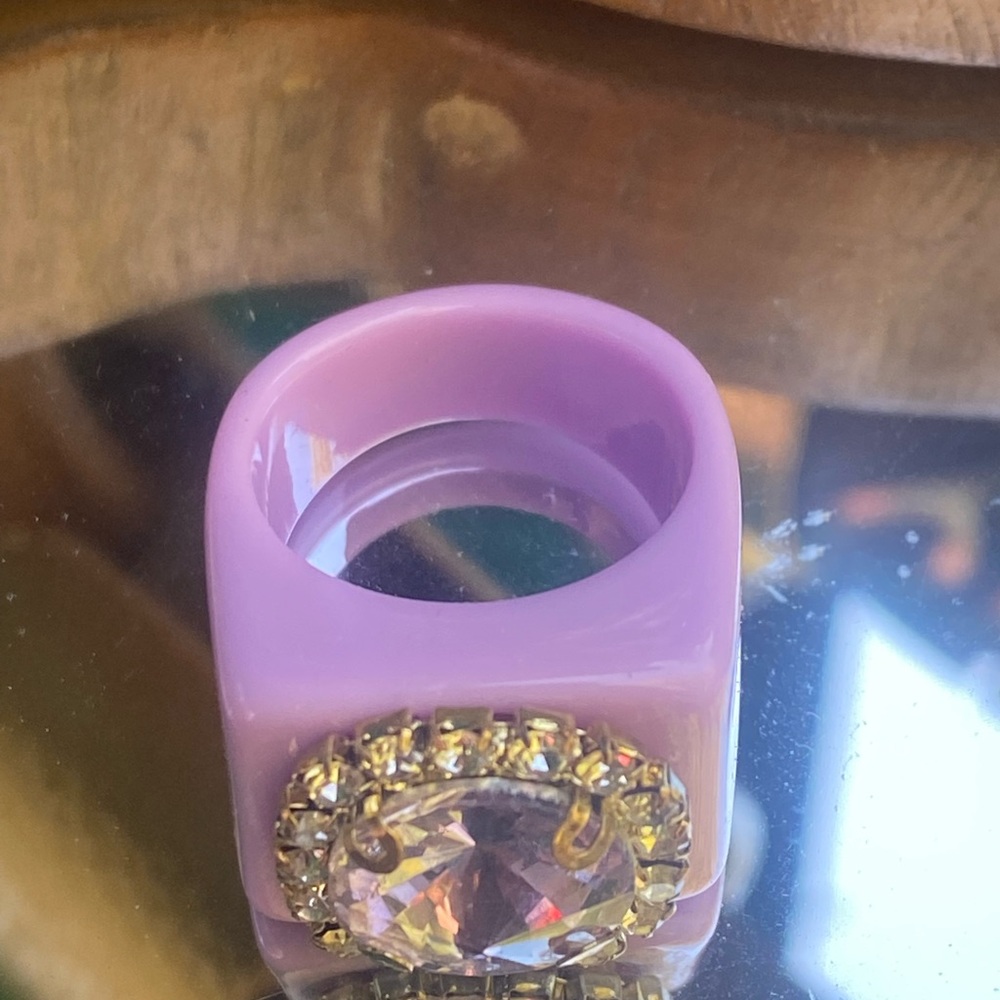 Ring Candy Lavender Statement Ring - image 2